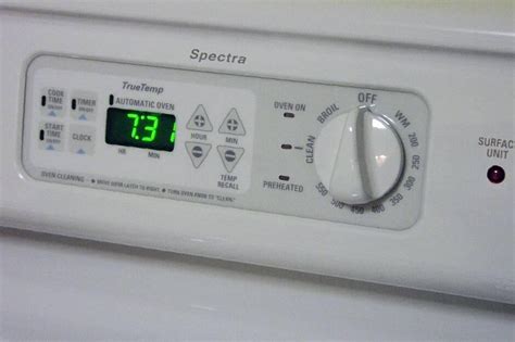 ge spectra stove self cleaning instructions